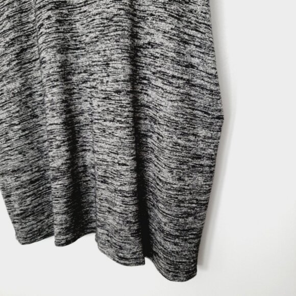 WILFRED Aritzia Lorelei w/ Pockets Soft Knit Tunic Dress Marled Dark Gray Sz XXS - Picture 6 of 13